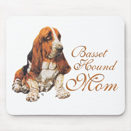Muttertag des Basset Hound Mousepad (Vorne)