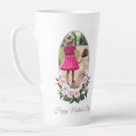 Muttertag des blühenden Fotos Milchtasse