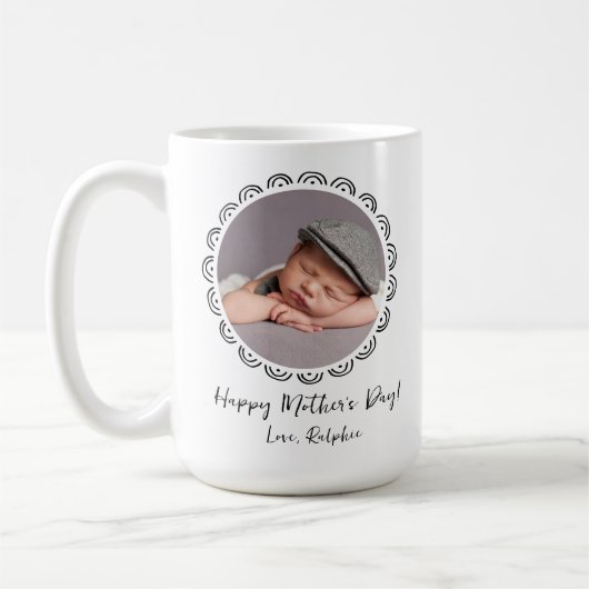 Muttertag des Fotos für Babys Kaffeetasse (Links)