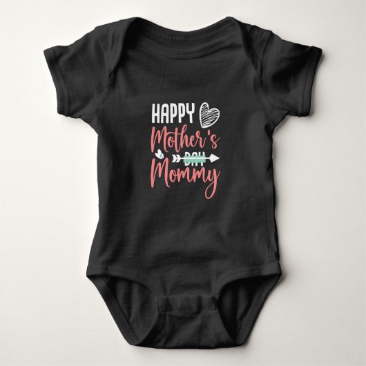 Muttertag des Glücks Baby Strampler (Vorderseite)