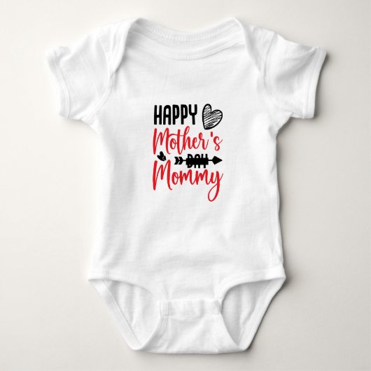 Muttertag des Glücks Baby Strampler (Vorderseite)
