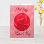 Muttertag Dianthus Rote Blume Karte (Gelbe Blume)