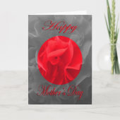 Muttertag Dianthus Rote Blume Karte (Vorderseite)