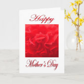 Muttertag Dianthus Rote Blume Karte (Gelbe Blume)