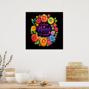 Muttertag Die beste Mama der Welt Poster