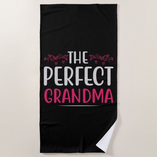 Muttertag - Die perfekte Oma Strandtuch (Vorderseite)