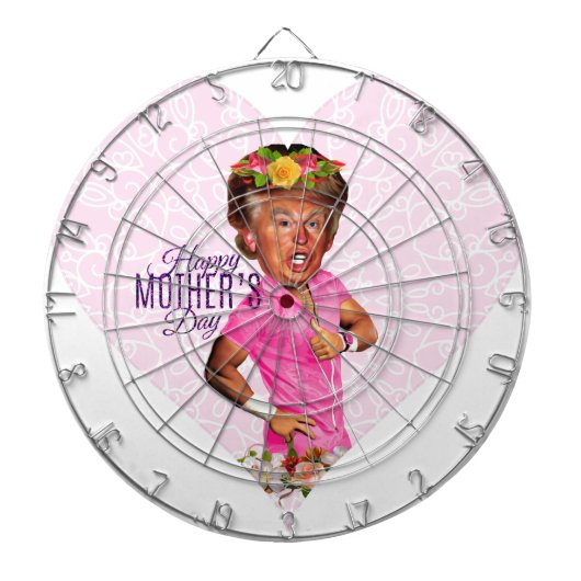 Muttertag Donald Trump Dartscheibe (vorne)