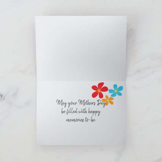 Muttertag Drehe - Flops auf Clothesline Karte (Innenseite)