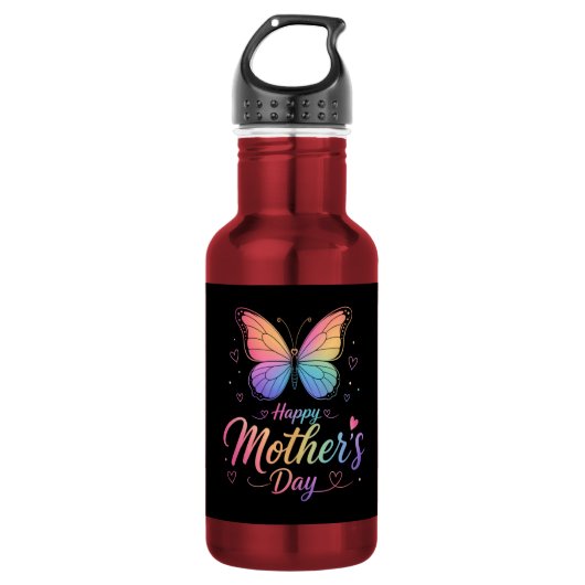 Muttertag Edelstahlflasche (Vorderseite)