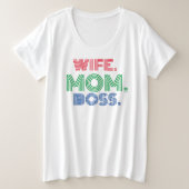 Muttertag Ehefrau Mama Chef T - Shirt (Design vorne)