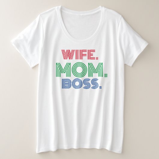 Muttertag Ehefrau Mama Chef T - Shirt (Design vorne)