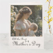 Muttertag - Ein zitterner Garten - Embrace Karte (Gelbe Blume)