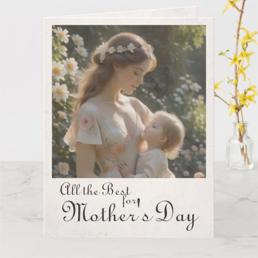 Muttertag - Ein zitterner Garten - Embrace Karte (Gelbe Blume)