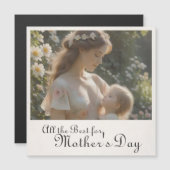 Muttertag - Ein zitterner Garten - Embrace Magnetkarte (Vorne/Hinten)