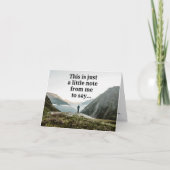 Muttertag - Einfache Anmerkung, Berg Karte (Vorderseite)