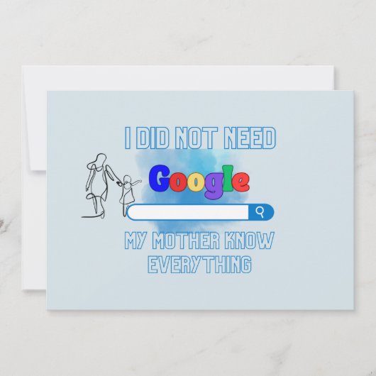 Muttertag Einladung (Vorderseite)