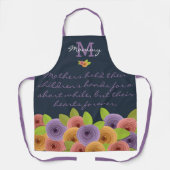 Muttertag Einzigartig Elegantes Skript Modernes Bl Schürze (Vorderseite)