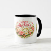 Muttertag elegant floral 2 zu tasse (VorderseiteRechts)