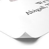 Muttertag Elegant Grau Pink Personalisiert Poster (Ecke)