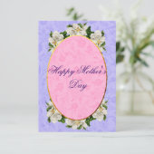 Muttertag Elegant Vintag schön Dankeskarte (Stehend Vorderseite)