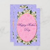 Muttertag Elegant Vintag schön Dankeskarte (Vorne/Hinten)