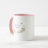 Muttertag Elegante Blume Tasse (Vorderseite Links)