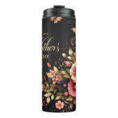 Muttertag: Elegante Blumen, goldene Farben Thermosbecher (Vorderseite)