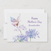 Muttertag Eleganter Garten Butterfy Großmutter Karte (Vorderseite)