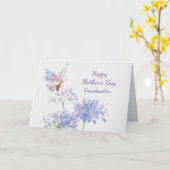 Muttertag Eleganter Garten Butterfy Großmutter Karte (Gelbe Blume)