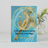 Muttertag Engelswunsch Folien Feiertagskarte (Stehend vorne)