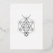 Muttertag Engelswunsch Folien Feiertagskarte (Rückseite)