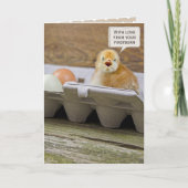 Muttertag Erstgeborener Kick Karte (Vorderseite)