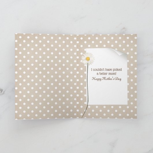 Muttertag Erstgeborener Kick Karte (Innenseite)