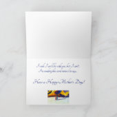 Muttertag farbenfrohe Landschaft Feiertagskarte (Innenseite)