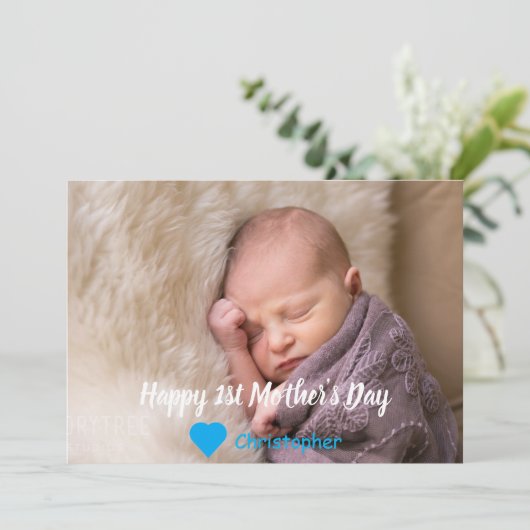 Muttertag Feiertagskarte (Stehend Vorderseite)