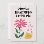 Muttertag Feiertagskarte (Vorderseite)