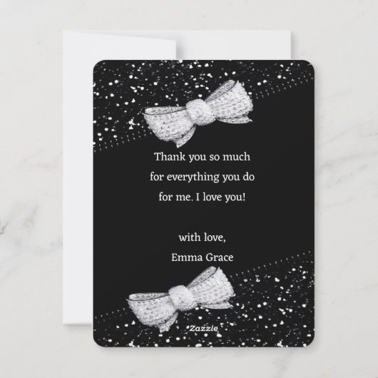 Muttertag Feiertagskarte (Rückseite)