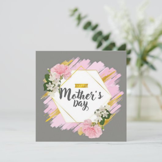 Muttertag Feiertagskarte (Stehend Vorderseite)