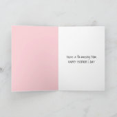 Muttertag Flamingo in einem rosa Tutu Karte (Innenseite)