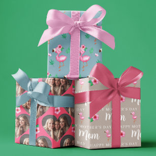 Muttertag Flamingo Wrapping Paper Sheets Geschenkpapier Set
