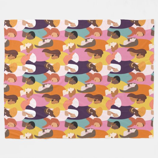 Muttertag Fleece Blanket (Vorderseite (Horizontal))