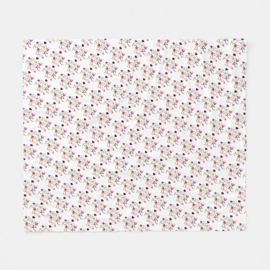 Muttertag Fleecedecke (Vorderseite (Horizontal))