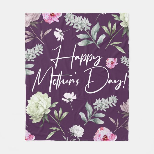 Muttertag Fleecedecke (Vorderseite)