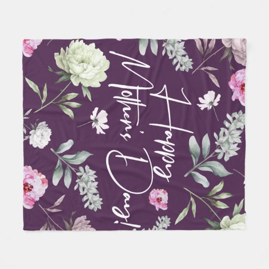 Muttertag Fleecedecke (Vorderseite (Horizontal))