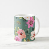 Muttertag Floral Kaffeetasse (VorderseiteRechts)