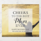 Muttertag Foto Bierflaschenetikett (Einzelnes Label)