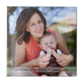 Muttertag Foto- und Text-Yoga-Mat Fliese (Vorderseite)