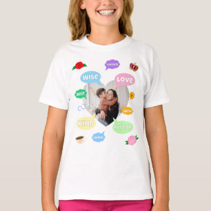 Muttertag Foto-Wortwolken Beste Mama Mutter T-Shirt