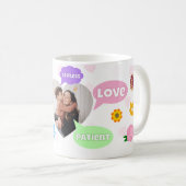 Muttertag Foto Wortwolken Beste Mutter Kaffeetasse (VorderseiteRechts)