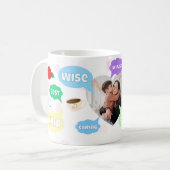 Muttertag Foto Wortwolken Beste Mutter Kaffeetasse (Vorderseite Links)